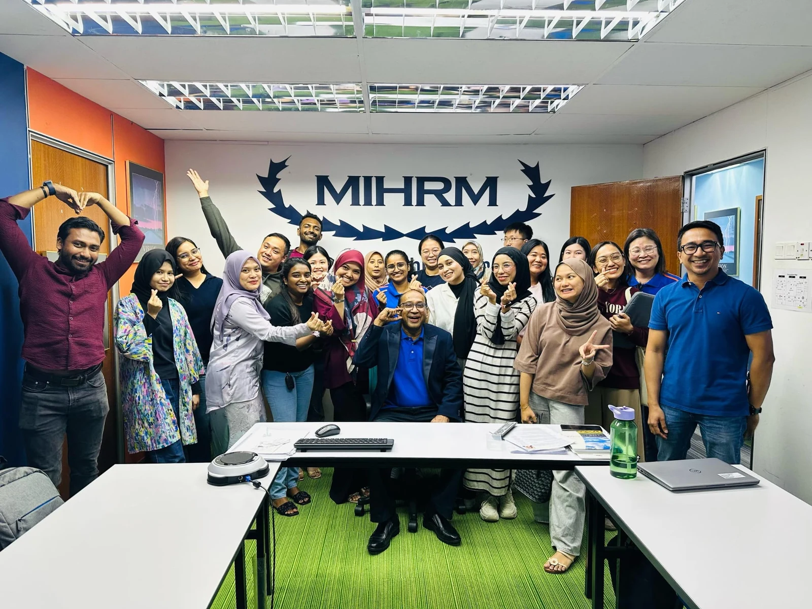 Adrian Chan with fellow MIHRM participants
